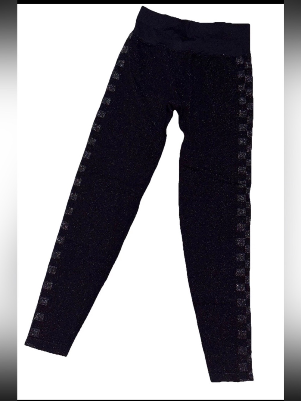 Pink Victoria’s Secret Active Y2K Sparkling Metallic Ankle Leggings SZ.S